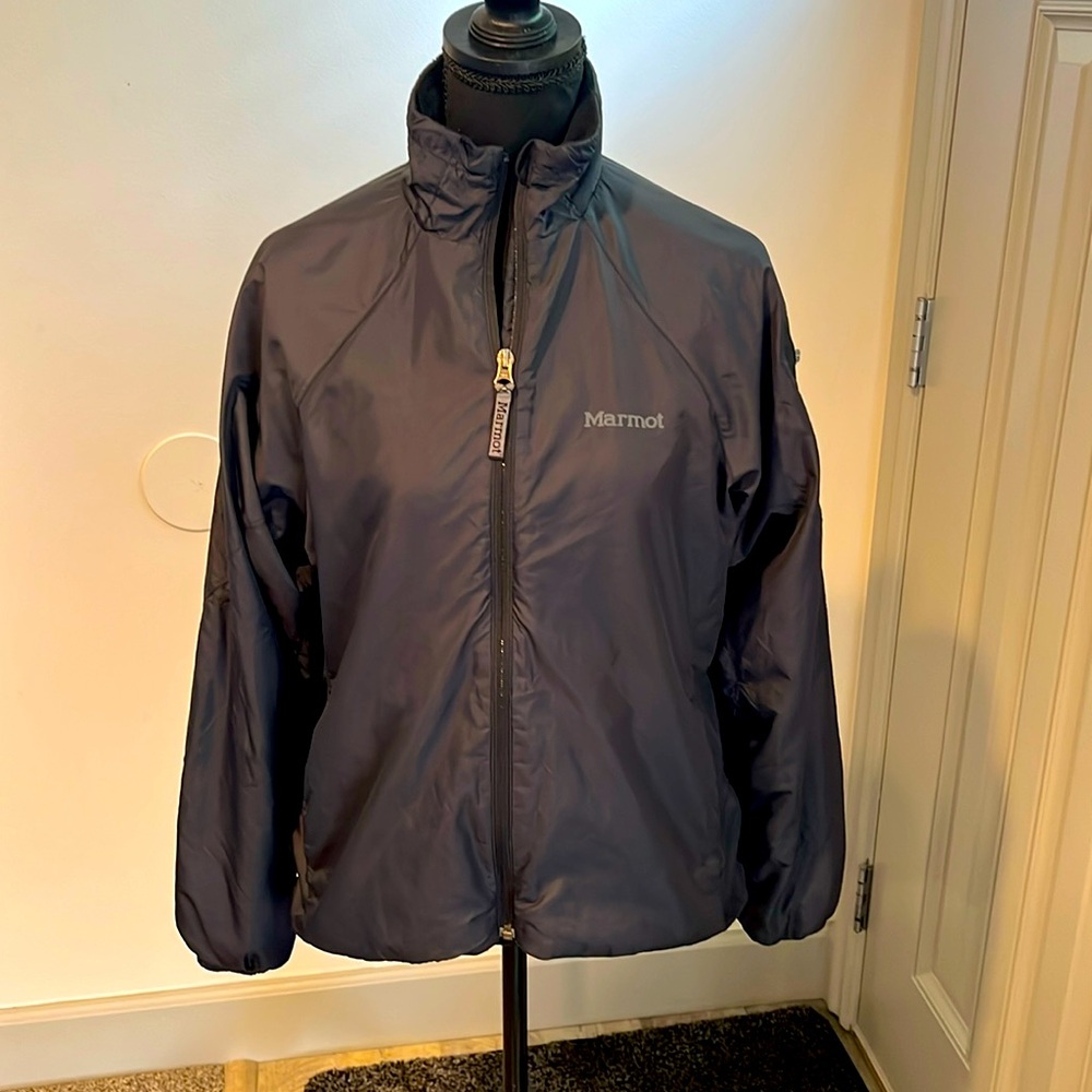 Marmot fleece-lined jacket size M, good used condition black